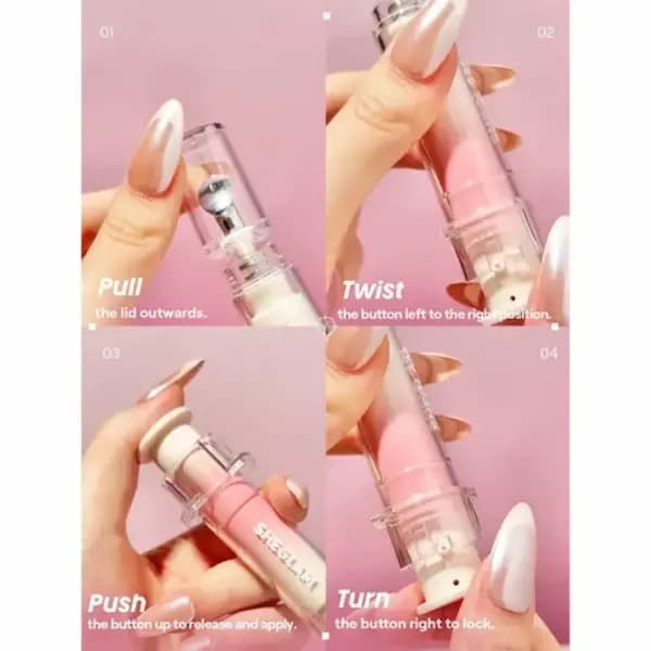 لیپ گلاس براق حجم دهنده شیگلم طرح آمپول Booster Shine Plumping Lip Gloss — تصویر ۳