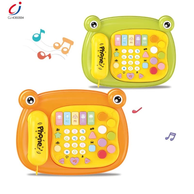 اسباب بازی ناب سل مدل تلفن قورباغه موزیکال toy telephone music — تصویر ۴