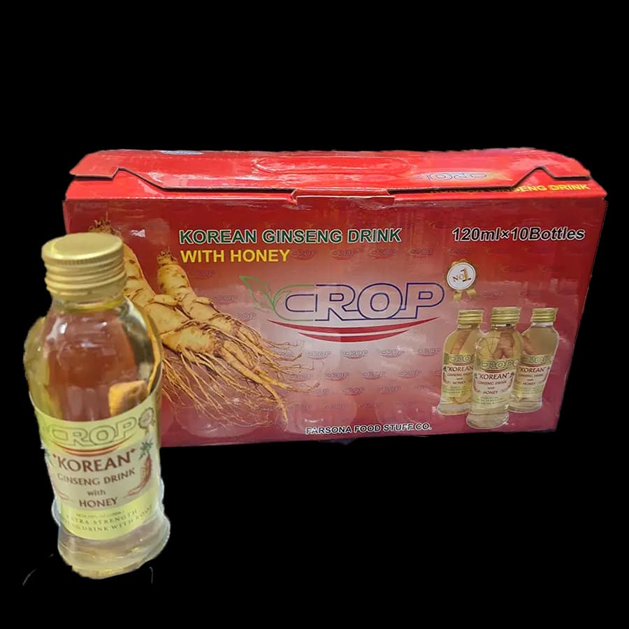 نوشیدنی انرژی زا جینسینگ کرهای با عسل (CROP) 120 میل – بسته 10 عددی