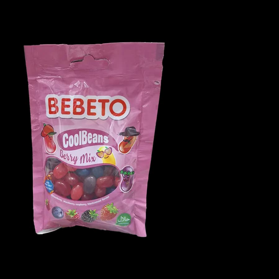 پاستیل تمشک ببتو مدل کول بینز (CoolBeans) مخلوط توت ها 60 گرمی بسته 18 عددی — تصویر ۳