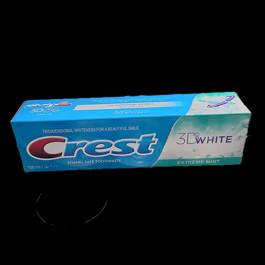خمیر دندان کرست مدل سفیدکننده سهبعدی (3D White) طعم نعناع 100 میل — تصویر ۲