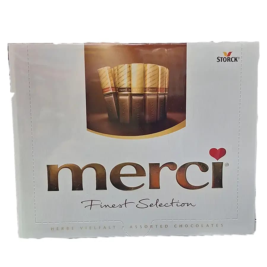 شکلات مرسی ۲۵۰ گرمی کوچک (قهوه ای) نوع کادویی و پذیرایی