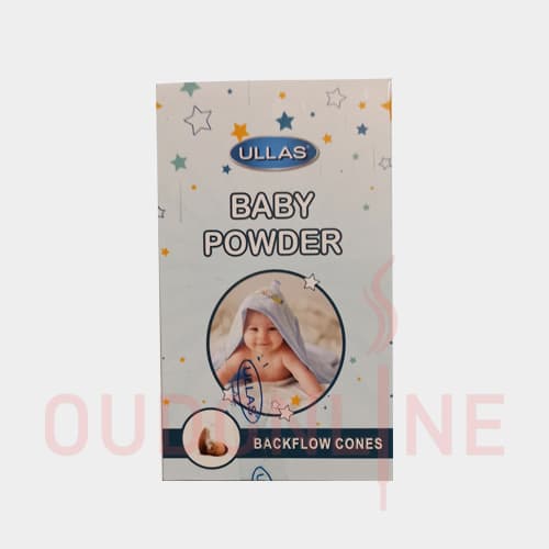 عود خوشبو کننده آبشاری اولاس Ullas مدل بی بی پودر (پودر بچه ) Baby powder — تصویر ۲