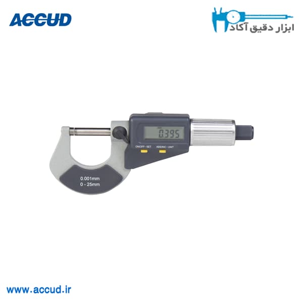 میکرومتر دیجیتال 175-150 میلی متر Accud (اکود با گارانتی شرکتی) مدل 312-007-03 — تصویر ۲