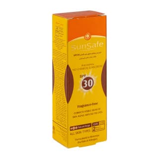 کرم دور چشم حاوی ضد آفتاب بژ طبیعی سان سیف با SPF30 حجم 20گرم Sunsafe Eye Contour Cream SPF30 — تصویر ۳