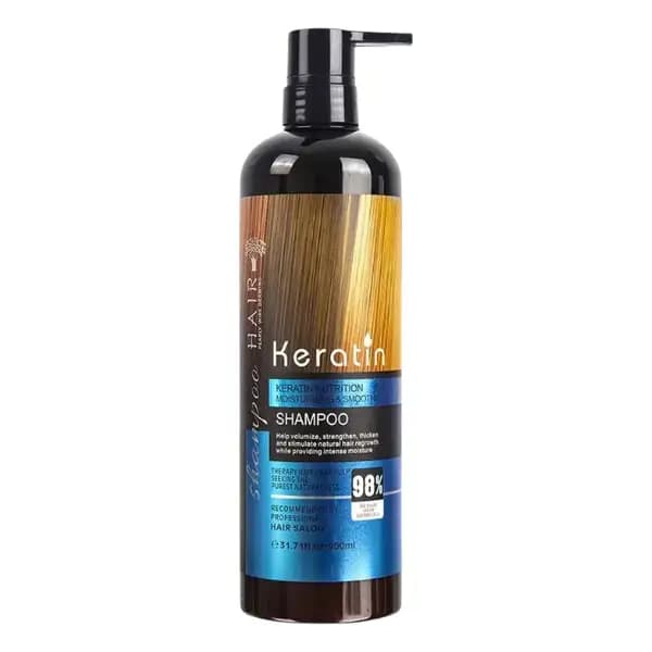 شامپو کراتین بدون سولفات هیر مدل Hair Keratin حجم ۹۰۰ میلیلیتر