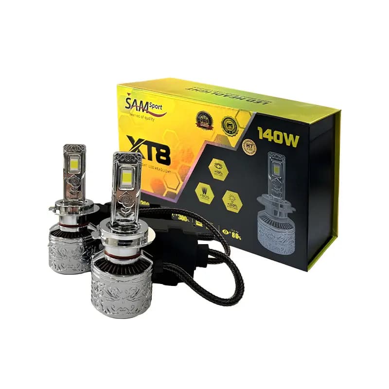 هدلایت XT8 مدل 140W توان روشنایی 15000LM برند سام اسپرت