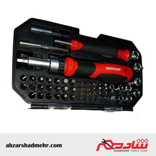 مجموعه پیچ گوشتی جغجغه ای 56 عددی وایزاپ — تصویر ۲