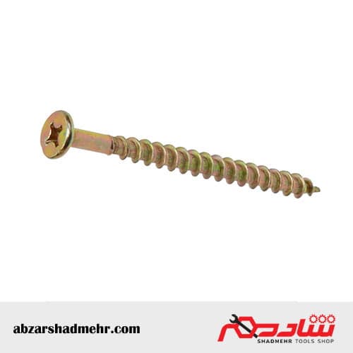 پیچ چوبی چهارسو خور 7 سانت