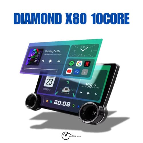مانیتور i10 برند دایموند مدل X80 رم 4 حافظه داخلی 64 با قاب