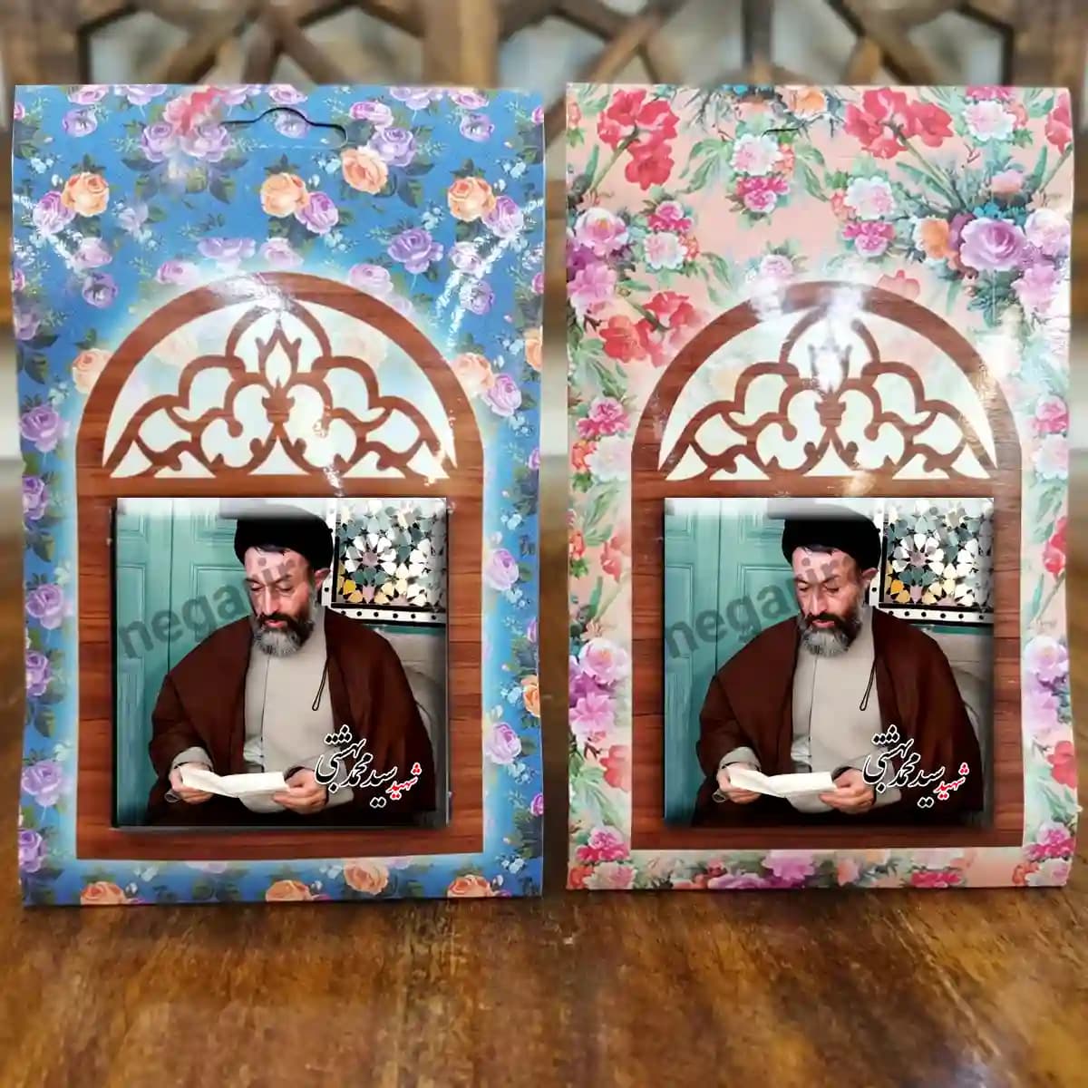 تندیس کاشی پنجره ای شهید سید محمد بهشتی مدل 2Z63 — تصویر ۵
