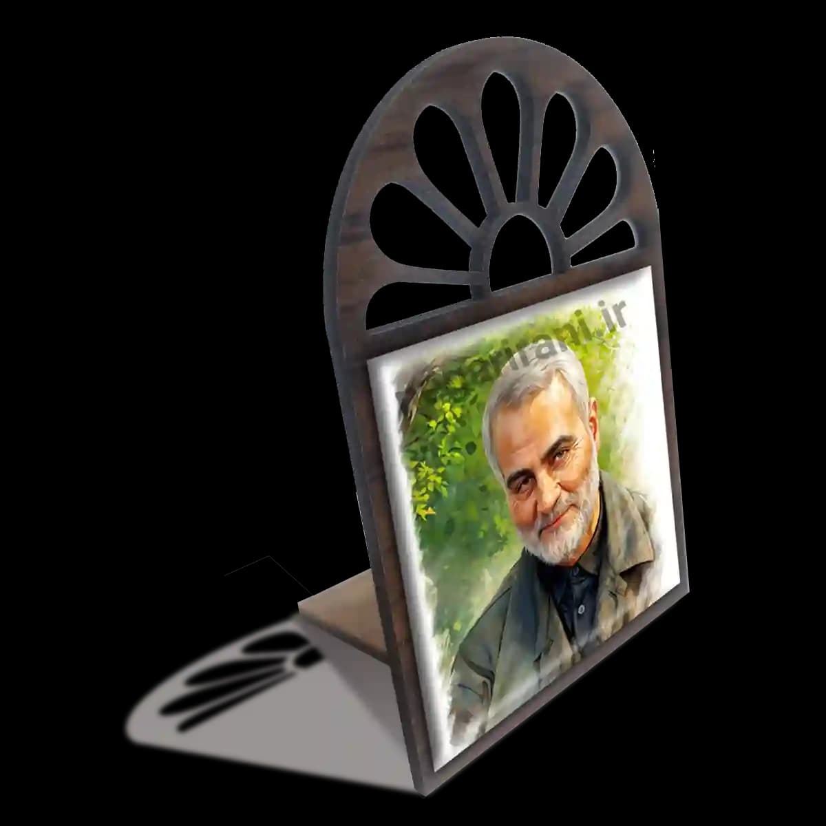 تندیس کاشی پنجره ای لبخند حاج قاسم مدل 2ZG140 — تصویر ۴