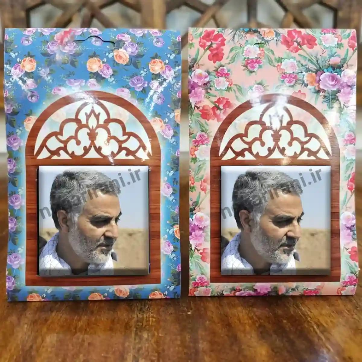 تندیس کاشی پنجره ای حاج قاسم سلیمانی مدل 2ZG120 — تصویر ۵