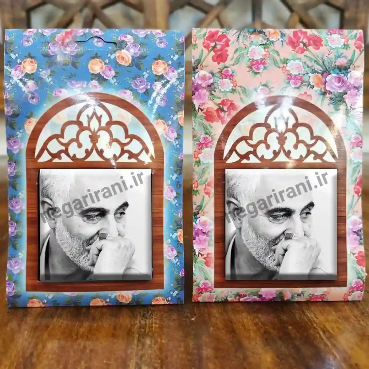 تندیس کاشی پنجره ای شهید حاج قاسم مدل 2ZG104 — تصویر ۵
