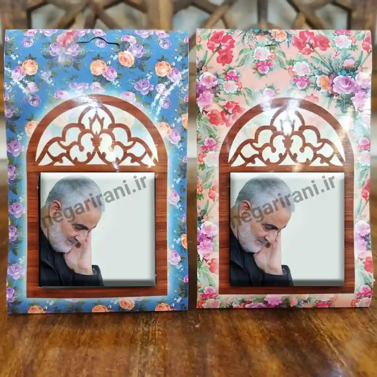 تندیس کاشی پنجره ای حاج قاسم سلیمانی مدل 2ZG87 — تصویر ۵