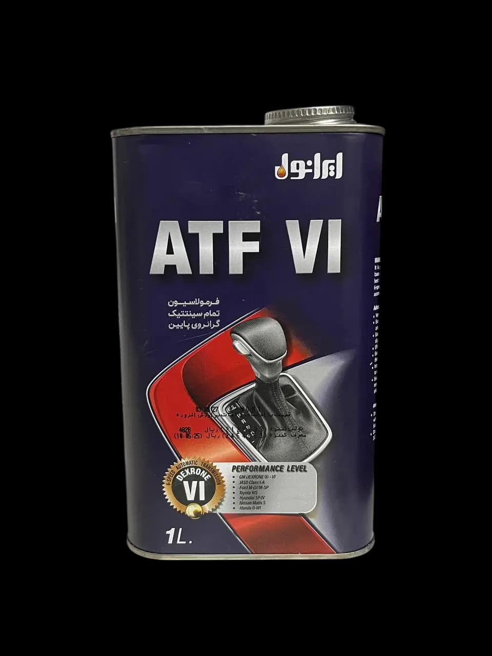روغن گیربکس اتوماتیک ATF VI شش خط ایرانول حجم 1 لیتر