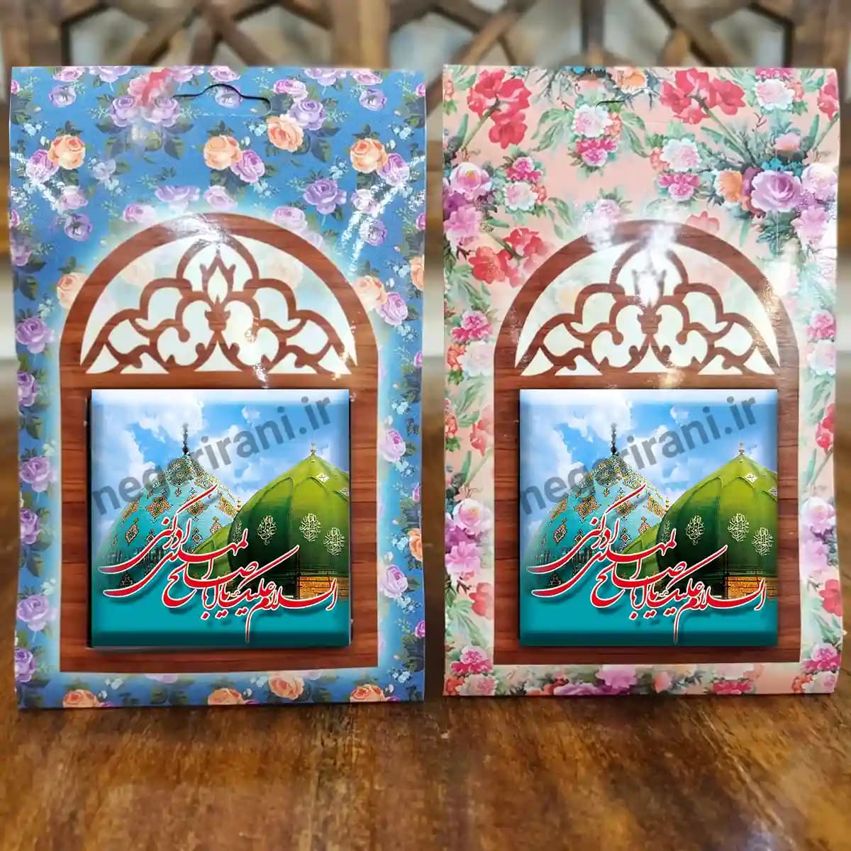 تندیس کاشی پنجره ای السلام علیک یا اباصالح المهدی ادرکنی مدل 2O 25 — تصویر ۵