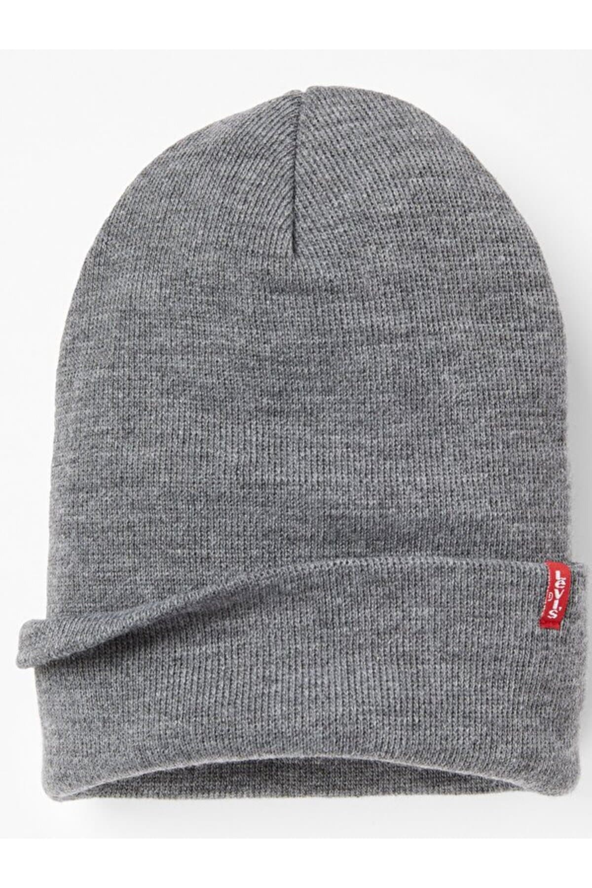 برت/کلاه بافتنی لیوایز مردانه خاکستری راسته | Levi’s 7713808880