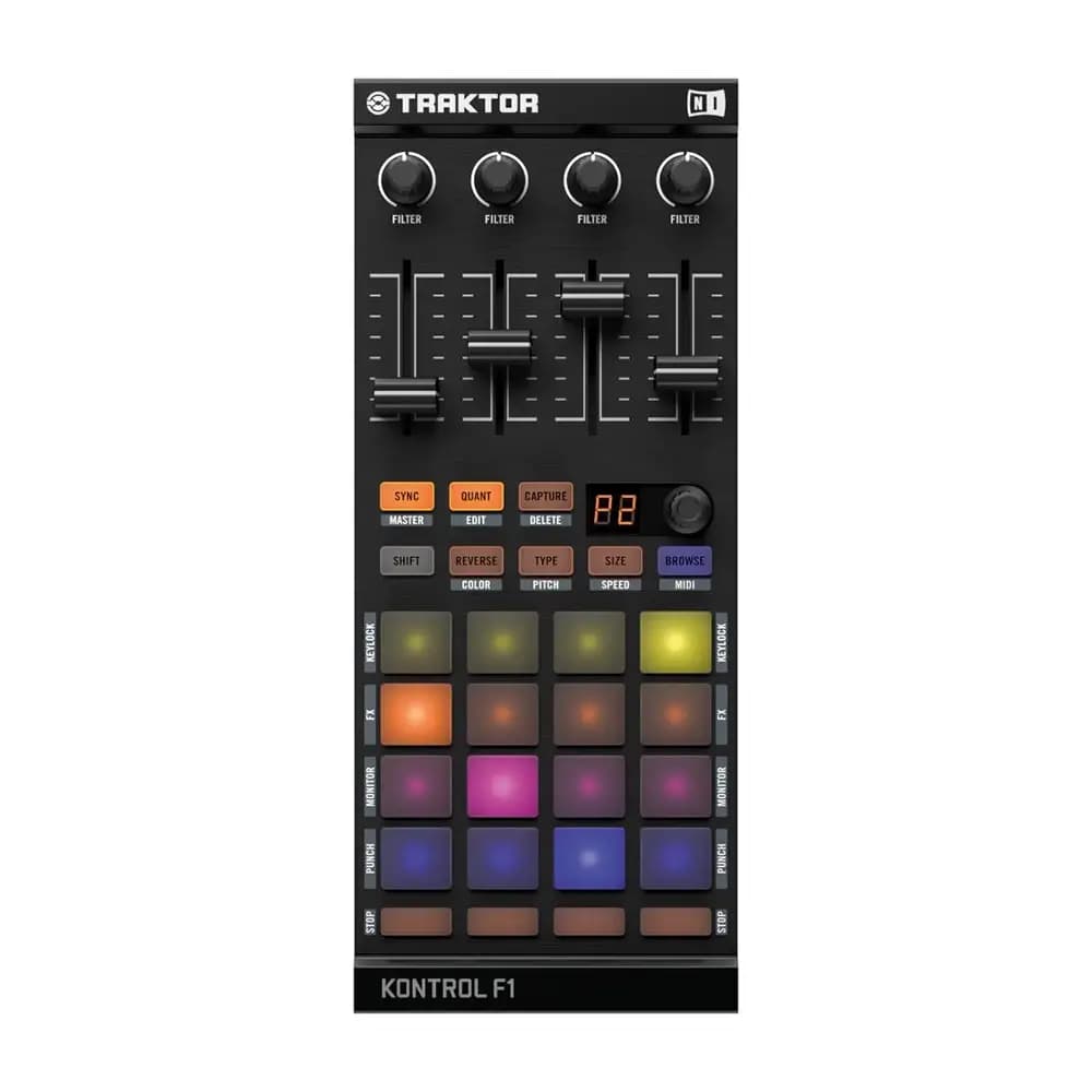 دستگاه دی جی کنترلر نیتیو اینسترو منت مدل Traktor Kontrol F1 — تصویر ۲