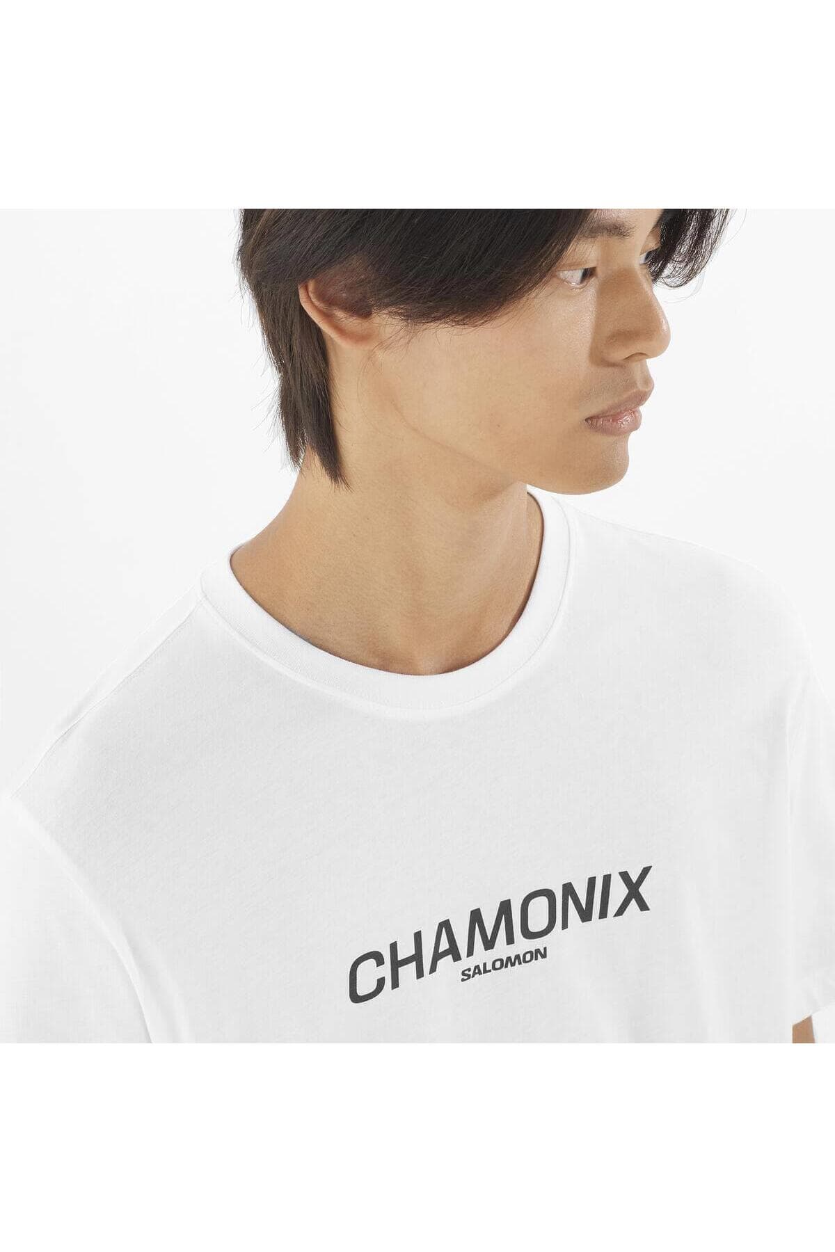 تی شرت ورزشی سالومون مردانه پارچه سفید راسته بیسیک اسپرت | Salomon LC2535200 TR — تصویر ۵