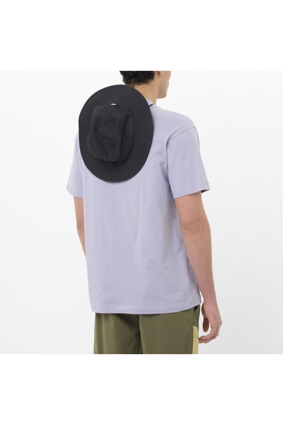 تی شرت ورزشی سالومون مردانه پلی استر بنفش راسته Relaxed/ریلکس کژوال/روزمره | Salomon LC2686800 TR — تصویر ۴