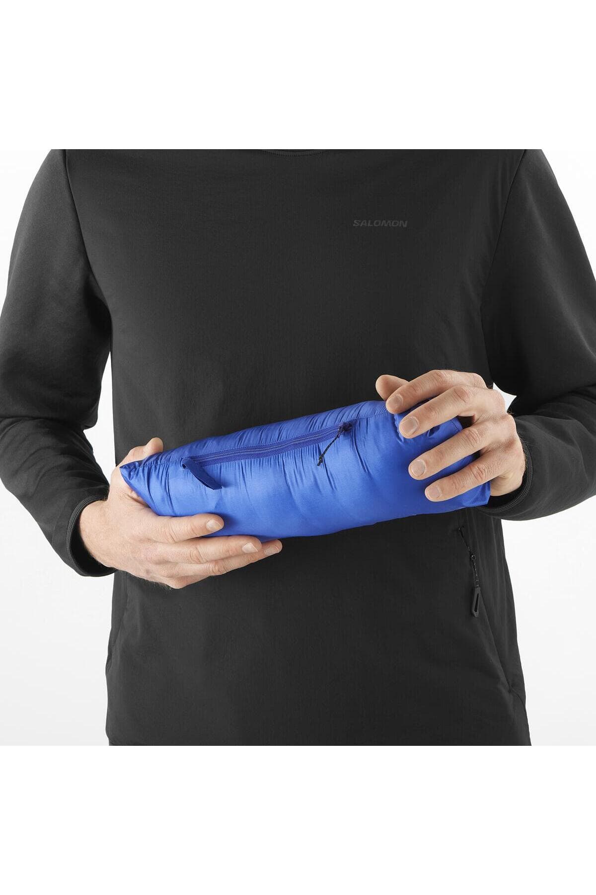 کاپشن اسپرت سالومون مردانه Kaz Tüyü آبی راسته Regular/رگولار اسپرت | Salomon LC2282200 CN — تصویر ۸