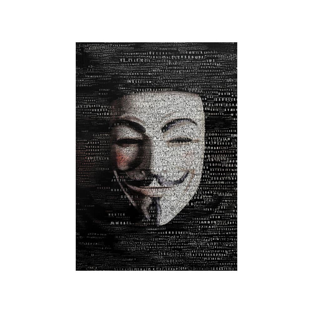 متال پوستر پیکد طرح Anonymous کد PCD-MB1256