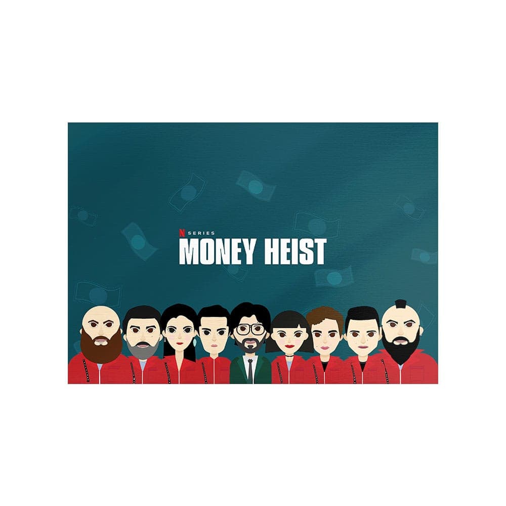 متال پوستر پیکد طرح خانه کاغذی یا سرقت پول Money Heist کد PCD-MB1243