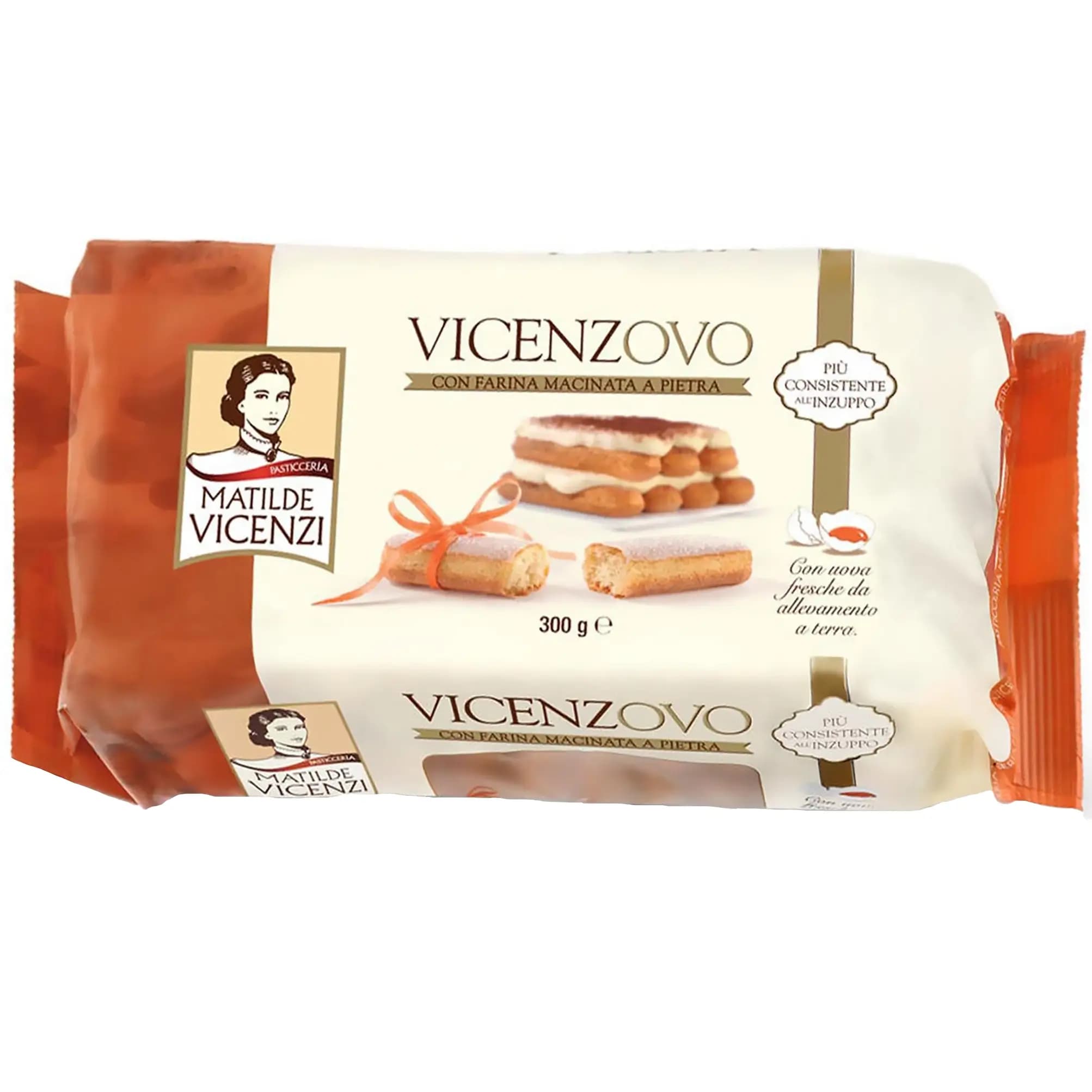 بیسکویت لیدی فینگر ویچنزوو (بیسکویت تیرامیسو) 300گرمی Vicenzovo Ladyfinger Biscuits