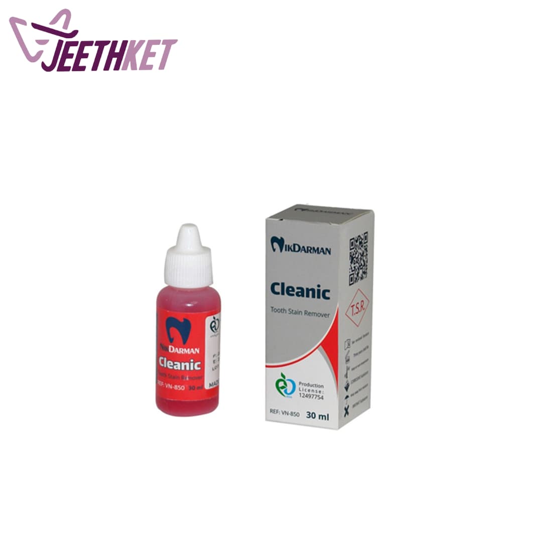 محلول لکه بر دندان 30 میل نیک درمان/ Cleanic (T.S.R)
