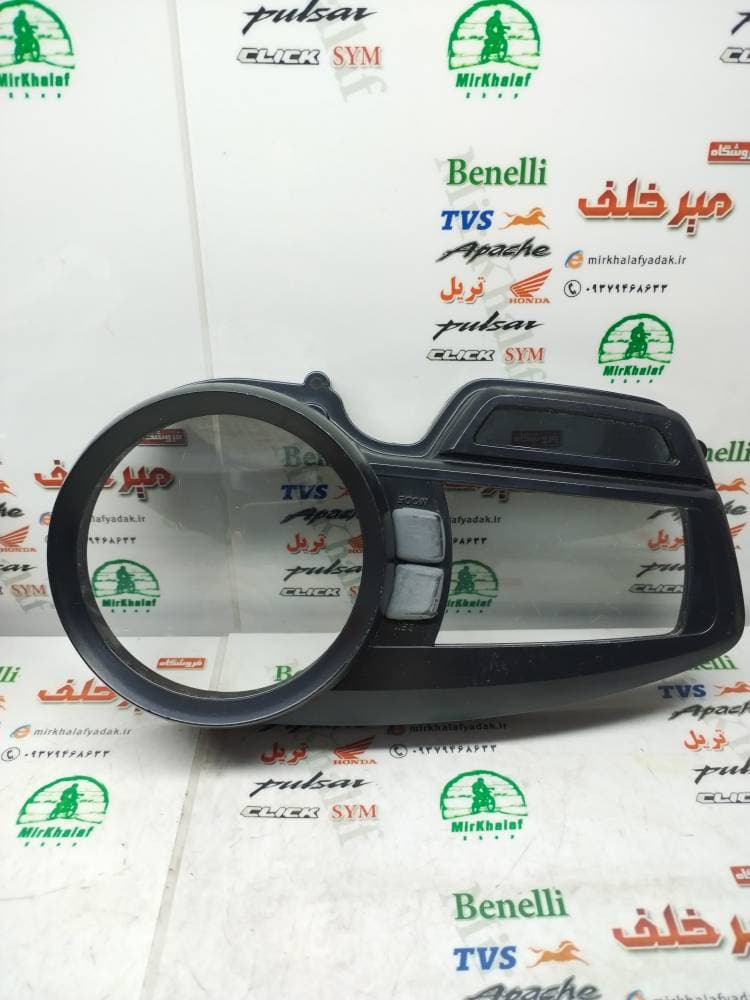 شیشه (طلق) قاب روی کیلومتر موتور اپاچی 150 160 180 جدید نیوفیس شرکتی