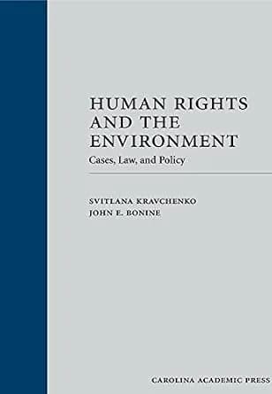 و دانلود نسخه کامل کتاب زبان اصلی Human Rights and the Environment: Cases, Law, and Policy PDF | دانلود کتاب خارجی