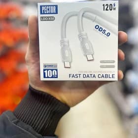 کابل دوسر تایپ سی برند pector مدل ldo-x50 فست یک متری — تصویر ۲