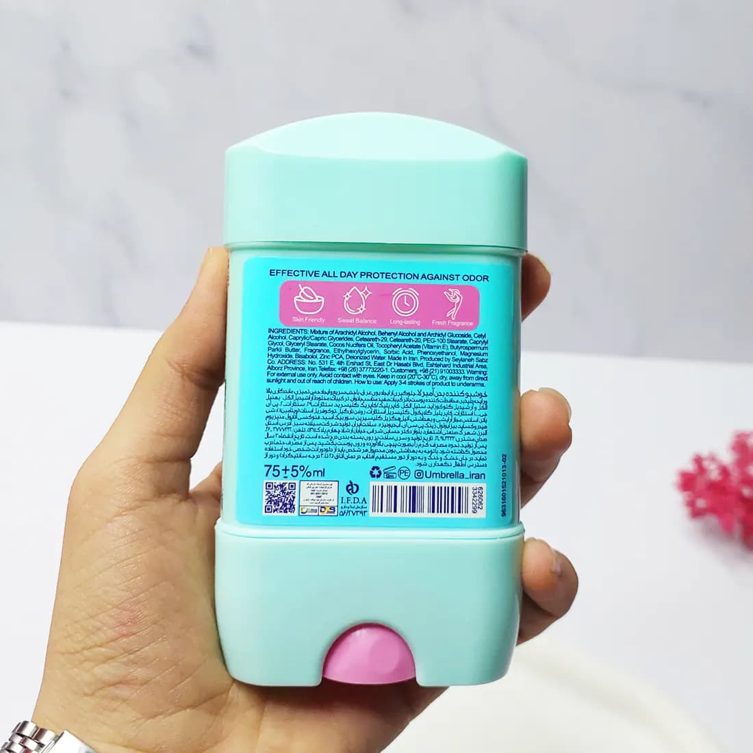 ژل دئودورانت زنانه سافت اند کلییر آمبرلا حجم 75 میلی لیتر — تصویر ۲