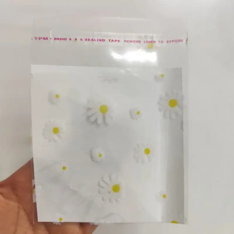 سلفون طرح بابونه سایز 10 ر 10سانت (100گرم) — تصویر ۴