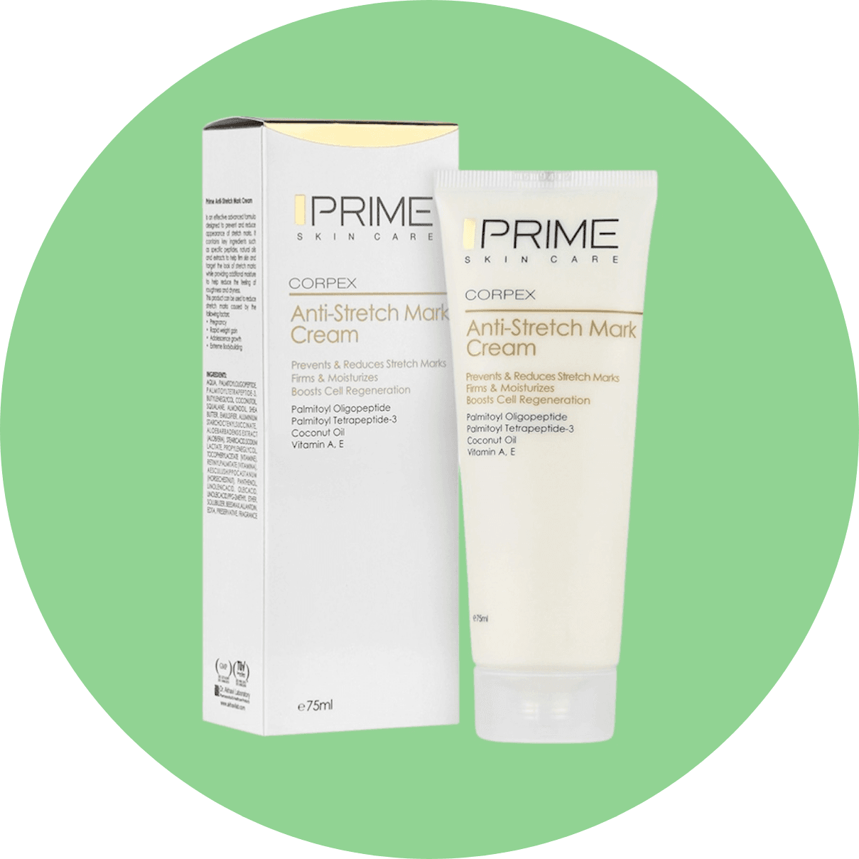 کرم ترک پوست پرایم مدل Corpex انقضا 408/3حجم 75 میل/ Anti Strech Mark Cream — تصویر ۲