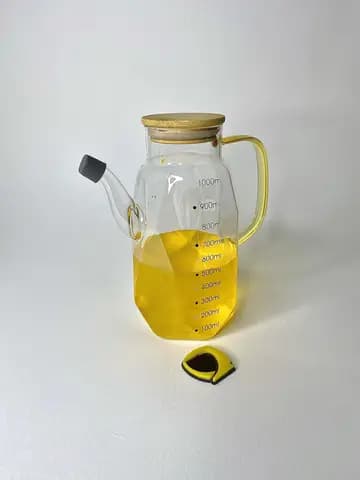 روغن ریز پیرکس چند ضلعی دسته طلایی حجم 1000 میلی لیتر