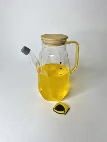روغن ریز پیرکس چند ضلعی دسته طلایی حجم 750 میلی لیتر