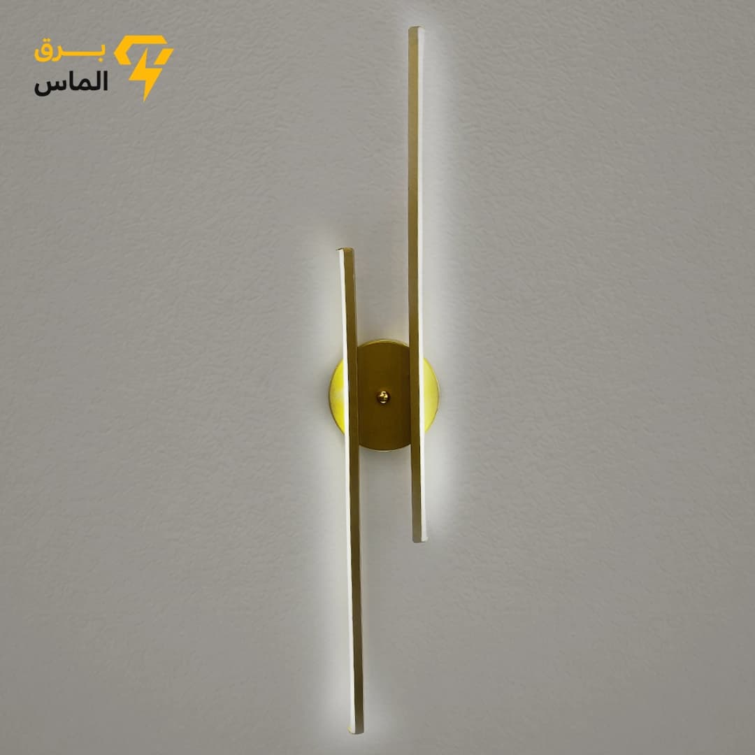 چراغ دیواری وستا مدل SMD نور نچرال بدنه طلایی/آلومینیوم دایکاست/ رنگ طلایی وارداتی / ضمانت بازگشت وجه — تصویر ۲