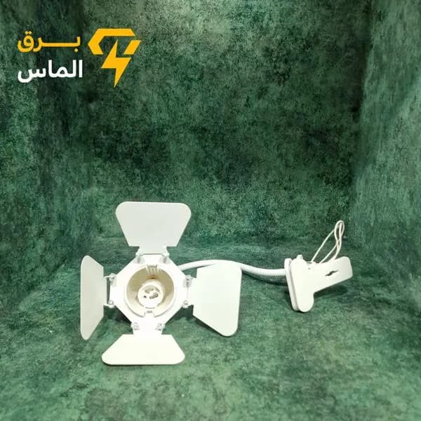 پایه چراغ خرطومی گیره ای هالوژنی کریستال کپ مدل دربدار — تصویر ۳