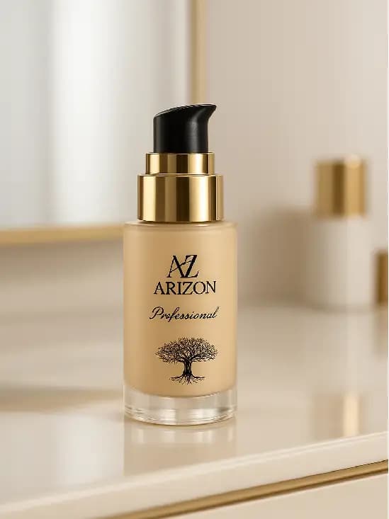 کرم پودر مایع حرفهای آریزون شماره M4 حاوی روغن آرگان، آلوئهورا و SPF 30
