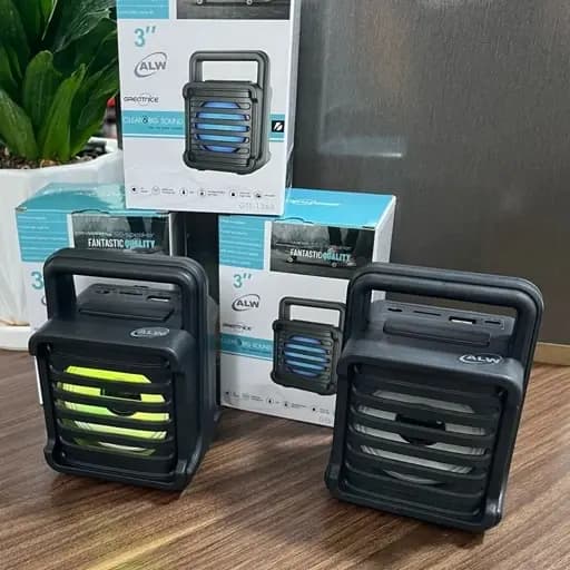 اسپیکر بلوتوثی GTS‑1363 | اسپیکر شارژی پرتابل با رقص نور و TWS — تصویر ۳