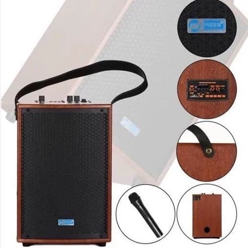 اسپیکر پارتی باکس PODER PD-1010 | میکروفوندار و RGB