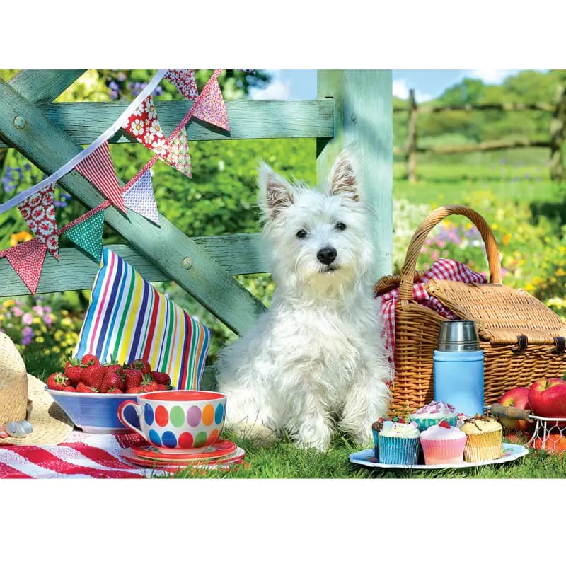 پازل 500 تکه یوروگرافیک طرح Scottie Dog Picnic کد 5461 — تصویر ۳