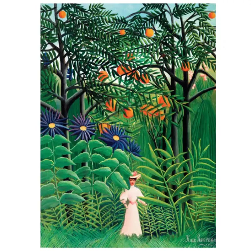 پازل 1000 تکه یوروگرافیک طرح Woman in an Exotic Forest کد 5608 — تصویر ۳