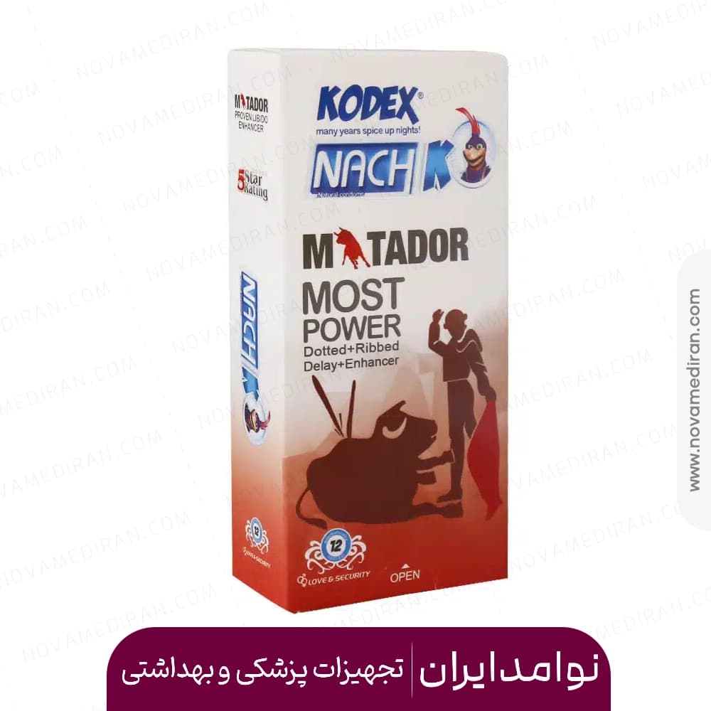 کاندوم خاردار و حلقوی کدکس ماتادور Matador ساده ۱۲ عددی