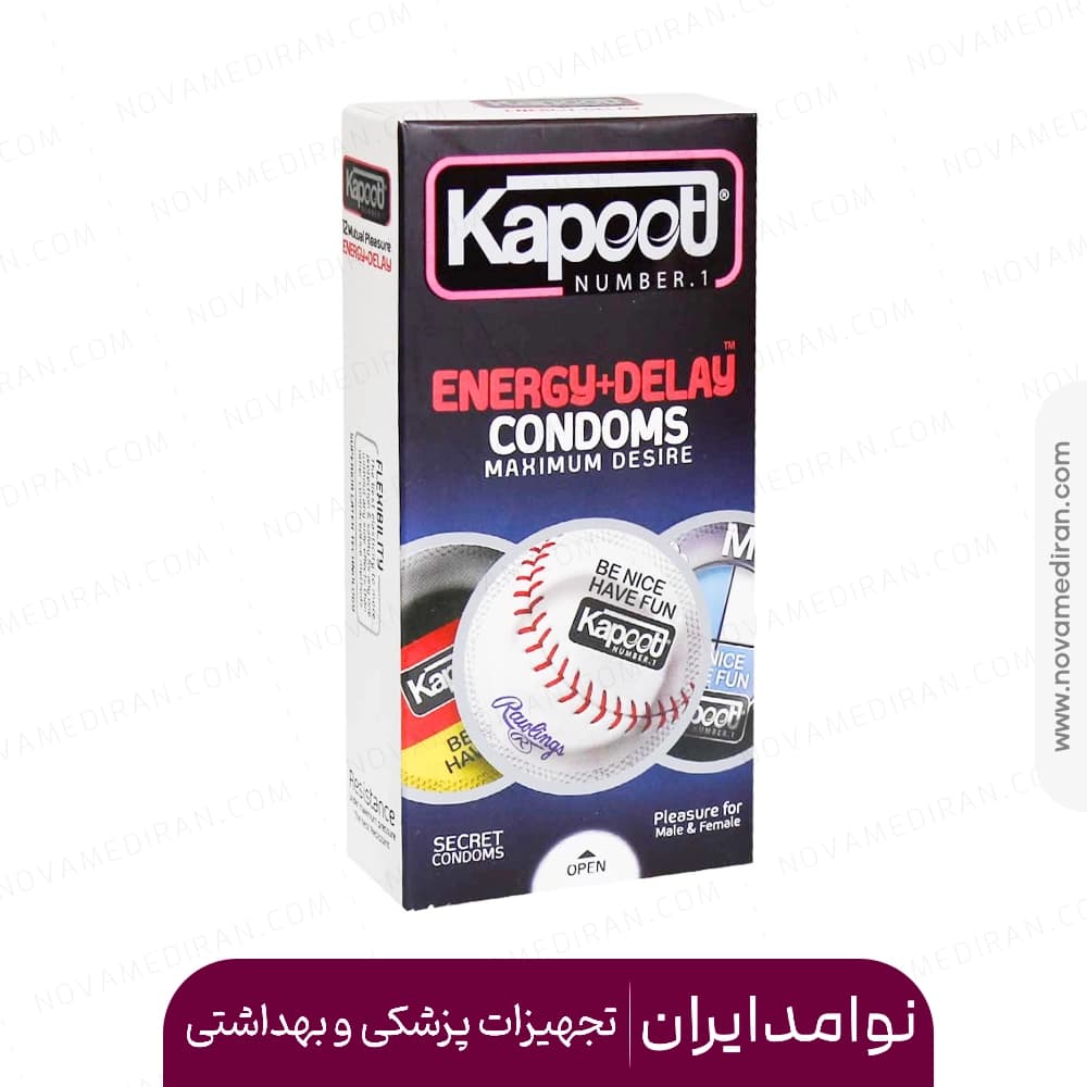 کاندوم کاپوت ۱۲ عددی تاخیری و انرژی زا ساده — تصویر ۲