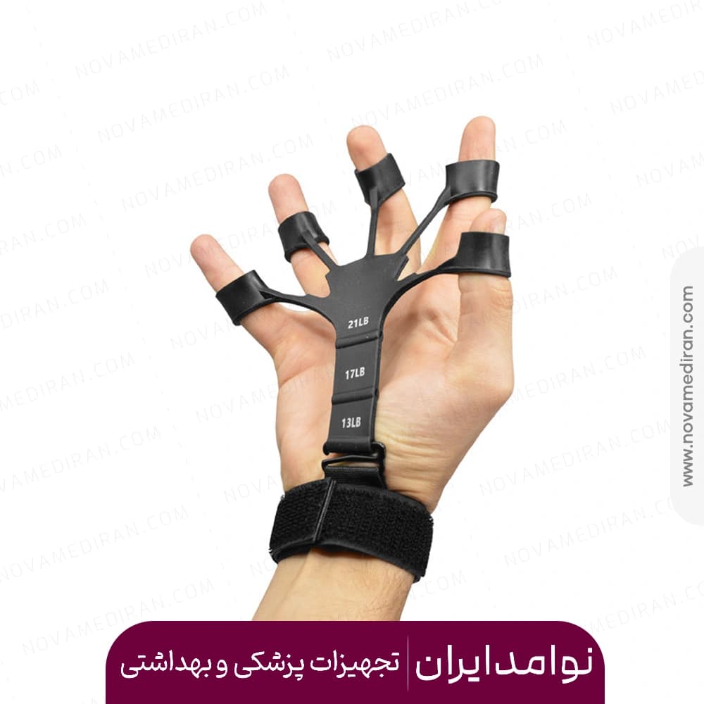 کش تقویت مچ و انگشت گریپستر وی کی VK رنگ مشکی