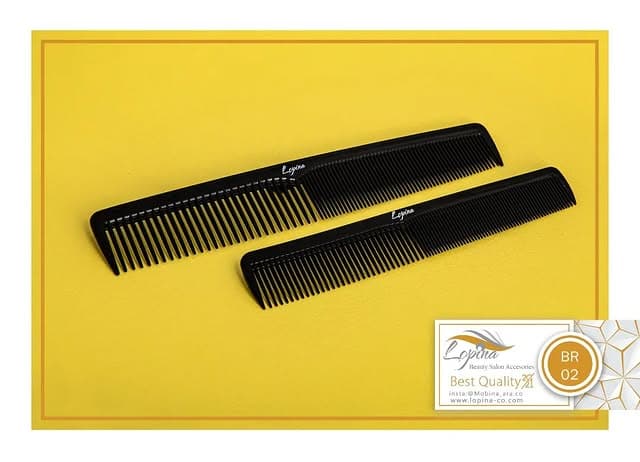 شانه اصلاح لوپینا مدل کربن سایز متوسط کد BR02 — تصویر ۳