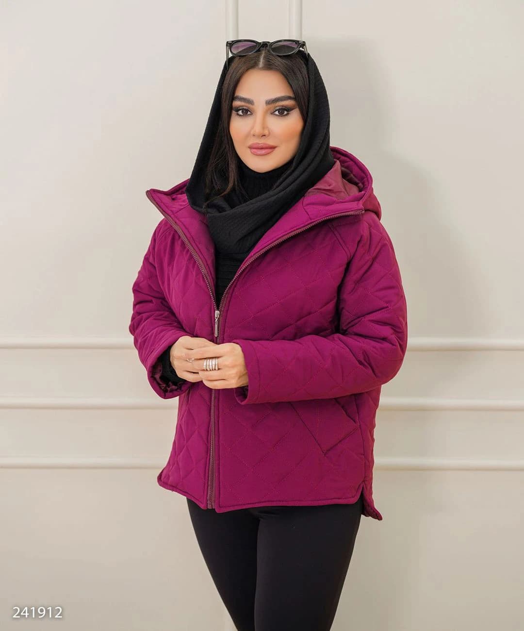 کاپشن مموری کلاهدار یقه ایستاده آستردار مدل جانیسا |کد:5168 — تصویر ۳